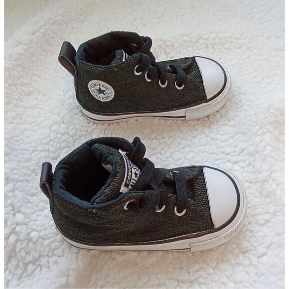 Converse All Stars  Dark Green   Infant Size 5   EUC - Picture 3 of 5